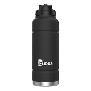 Bubba Stainless Steel 40 oz Water Bottle Rubberized Black Licorice With Straw